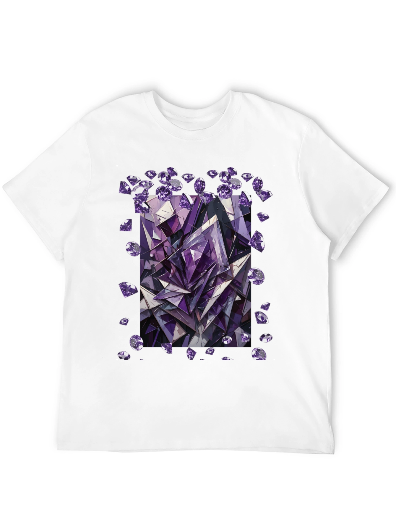 Amethyst Crystal Gemstone Graphic T-Shirt