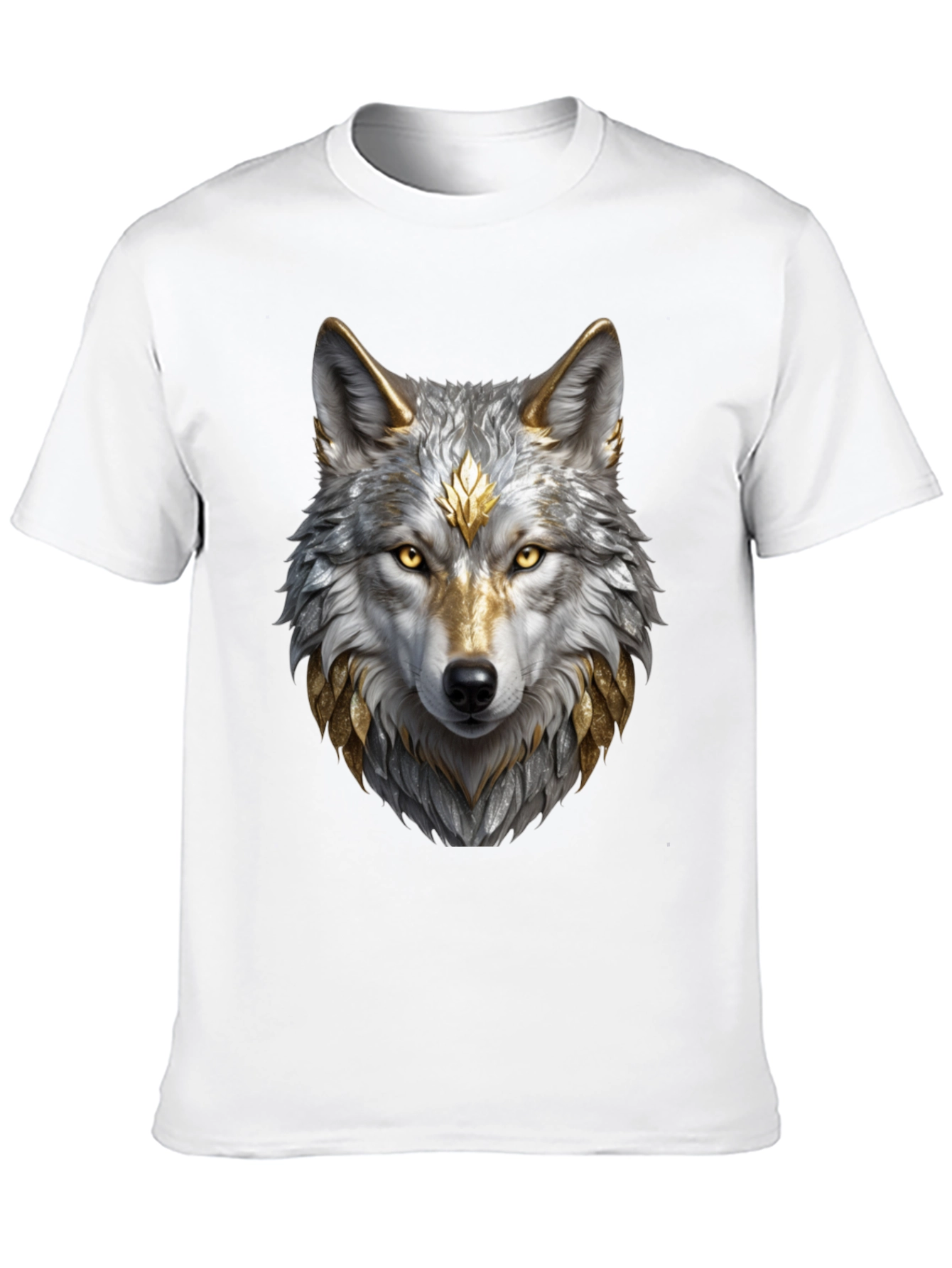 Wolf Graphic Tee - Majestic Animal Design Black Shirt