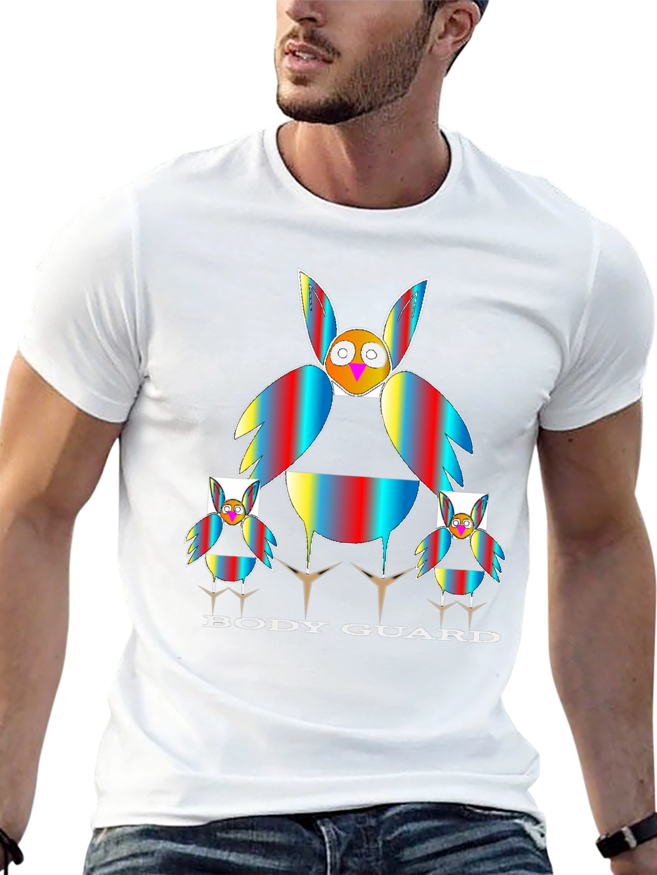 Body Guard Graphic Tee - Owl Family Protection