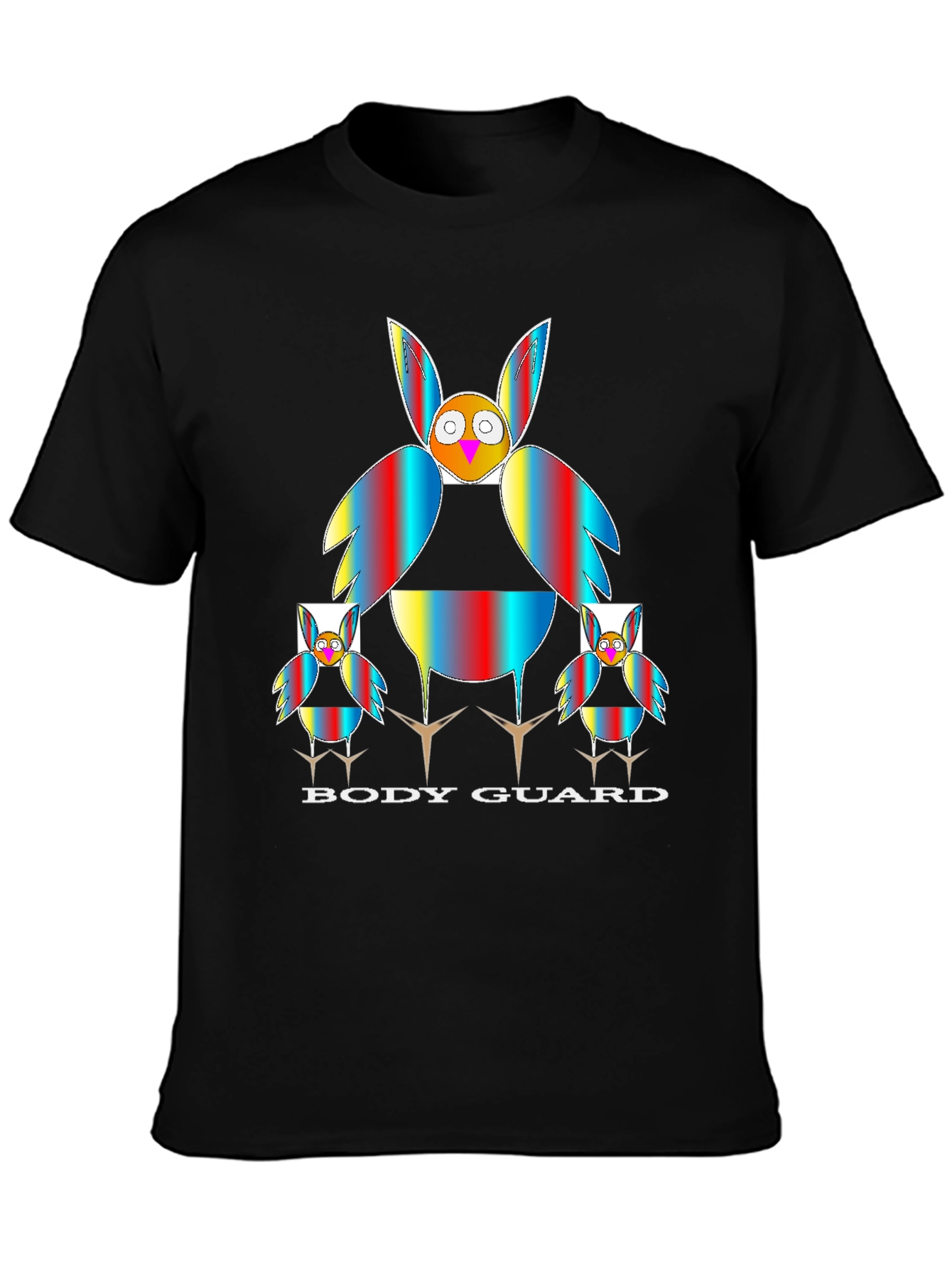 Body Guard Graphic Tee - Owl Family Protection