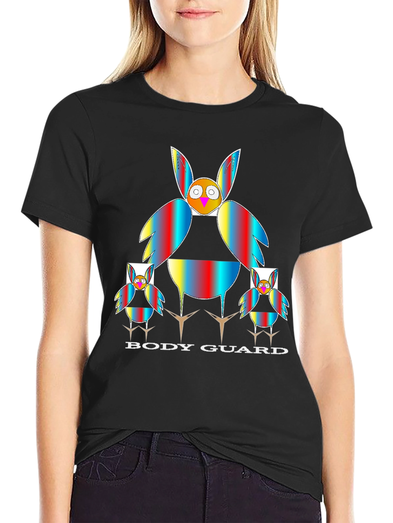Body Guard Graphic Tee - Owl Family Protection