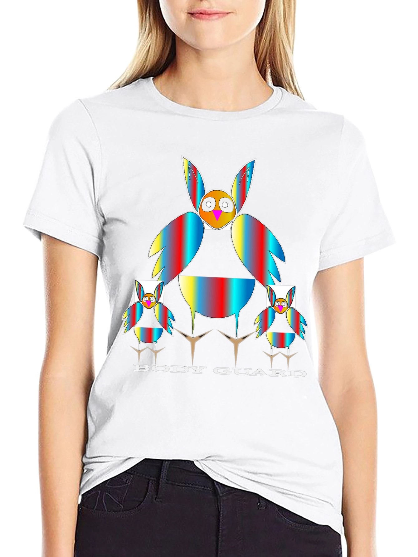 Body Guard Graphic Tee - Owl Family Protection