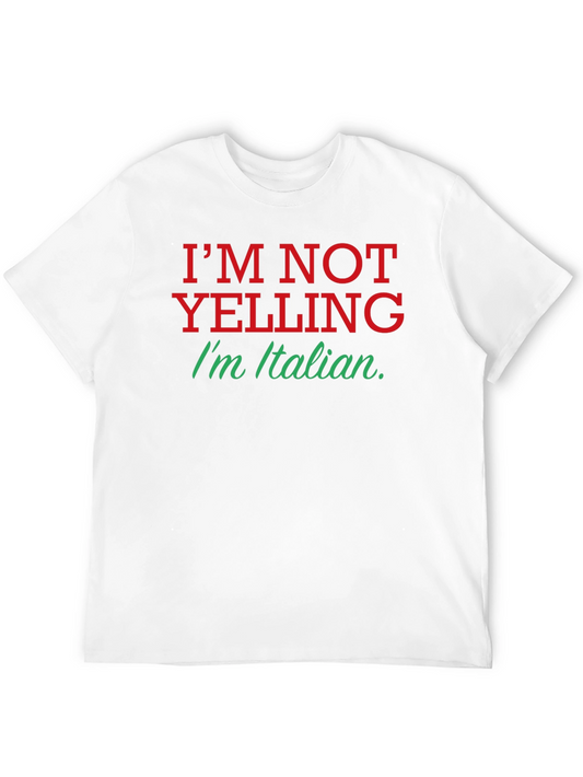 Italian Pride Tee - Im Not Yelling Im Italian - Funny T-Shirt