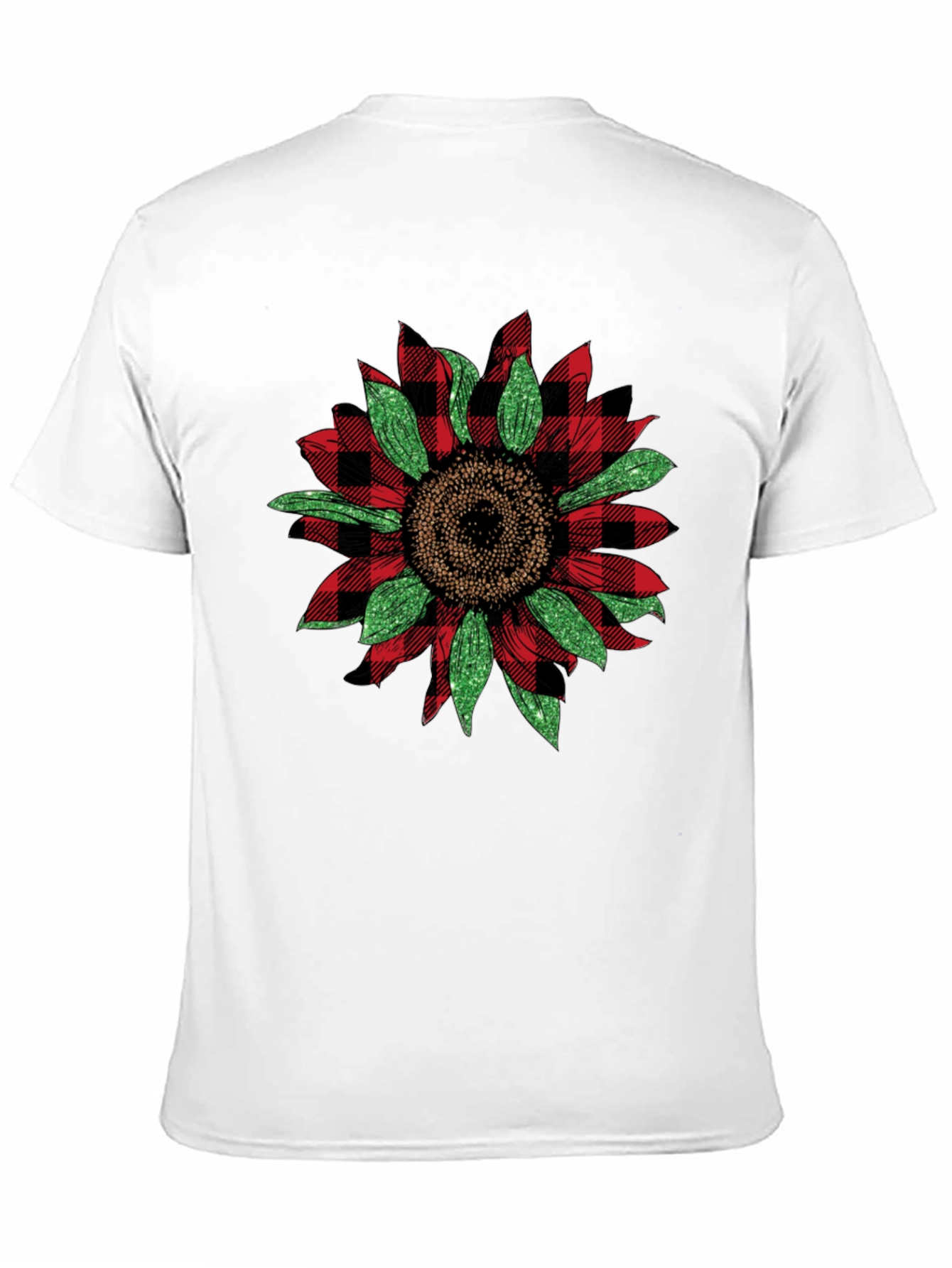 Plaid Sunflower Graphic Tee