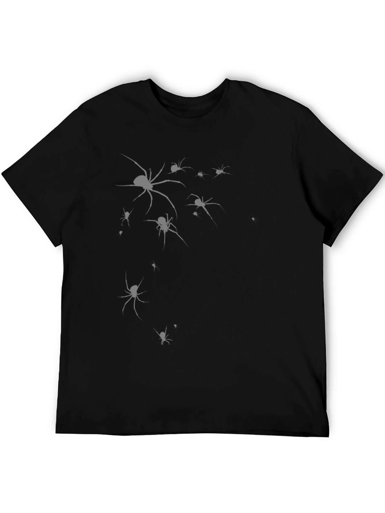 Black Spider Graphic Tee for Men