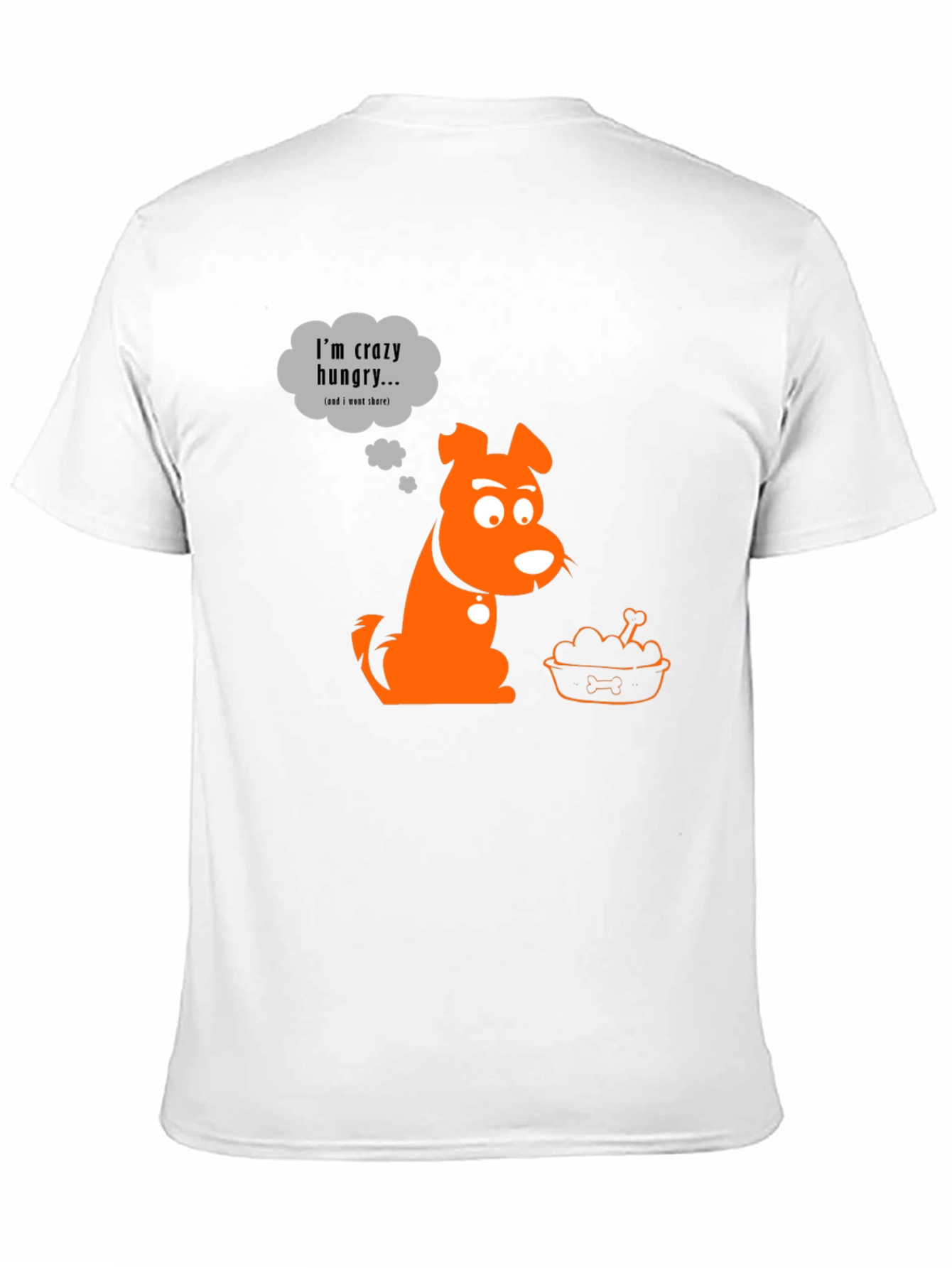 Crazy Hungry Dog Graphic T-Shirt
