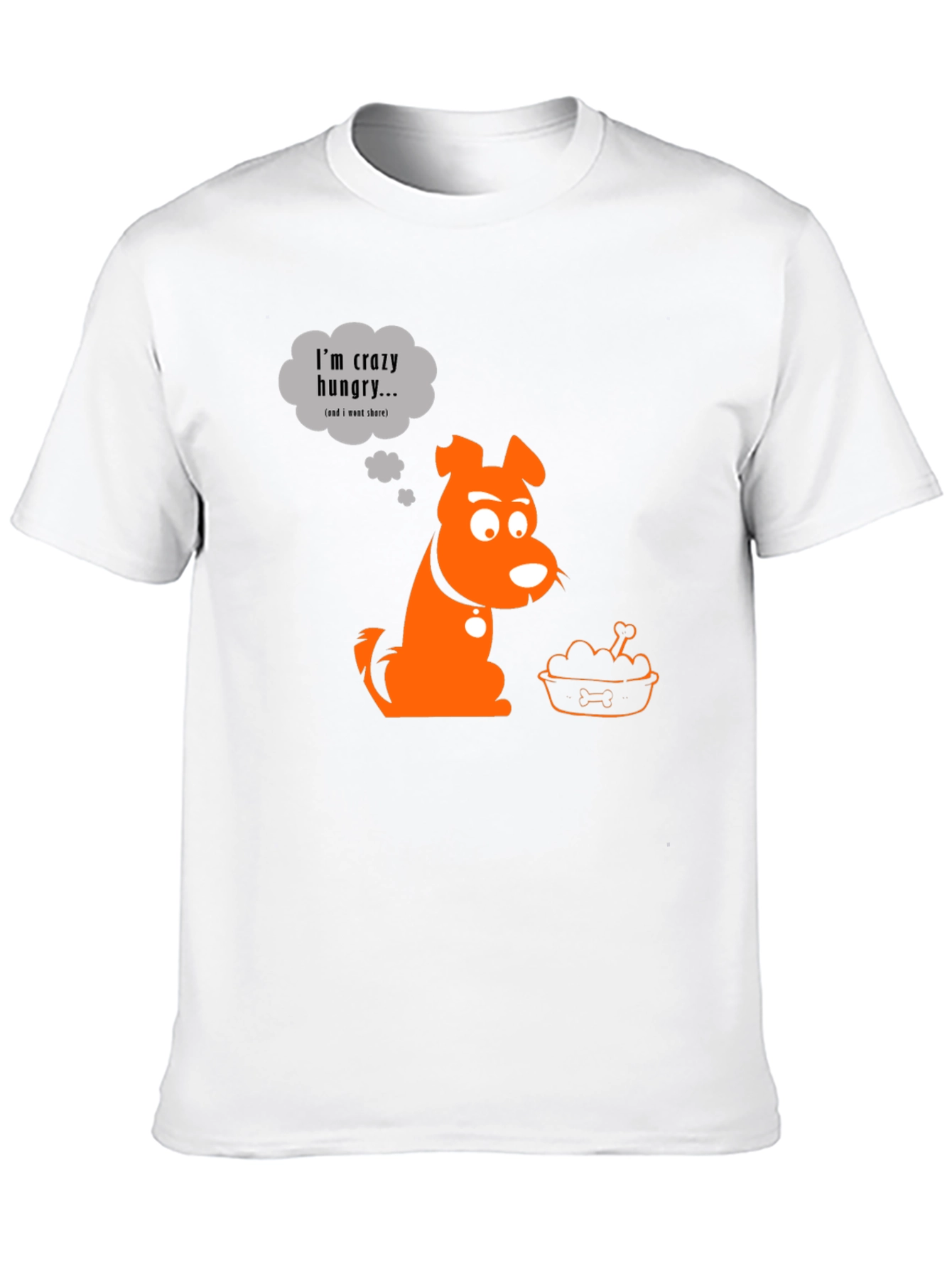 Crazy Hungry Dog Graphic T-Shirt