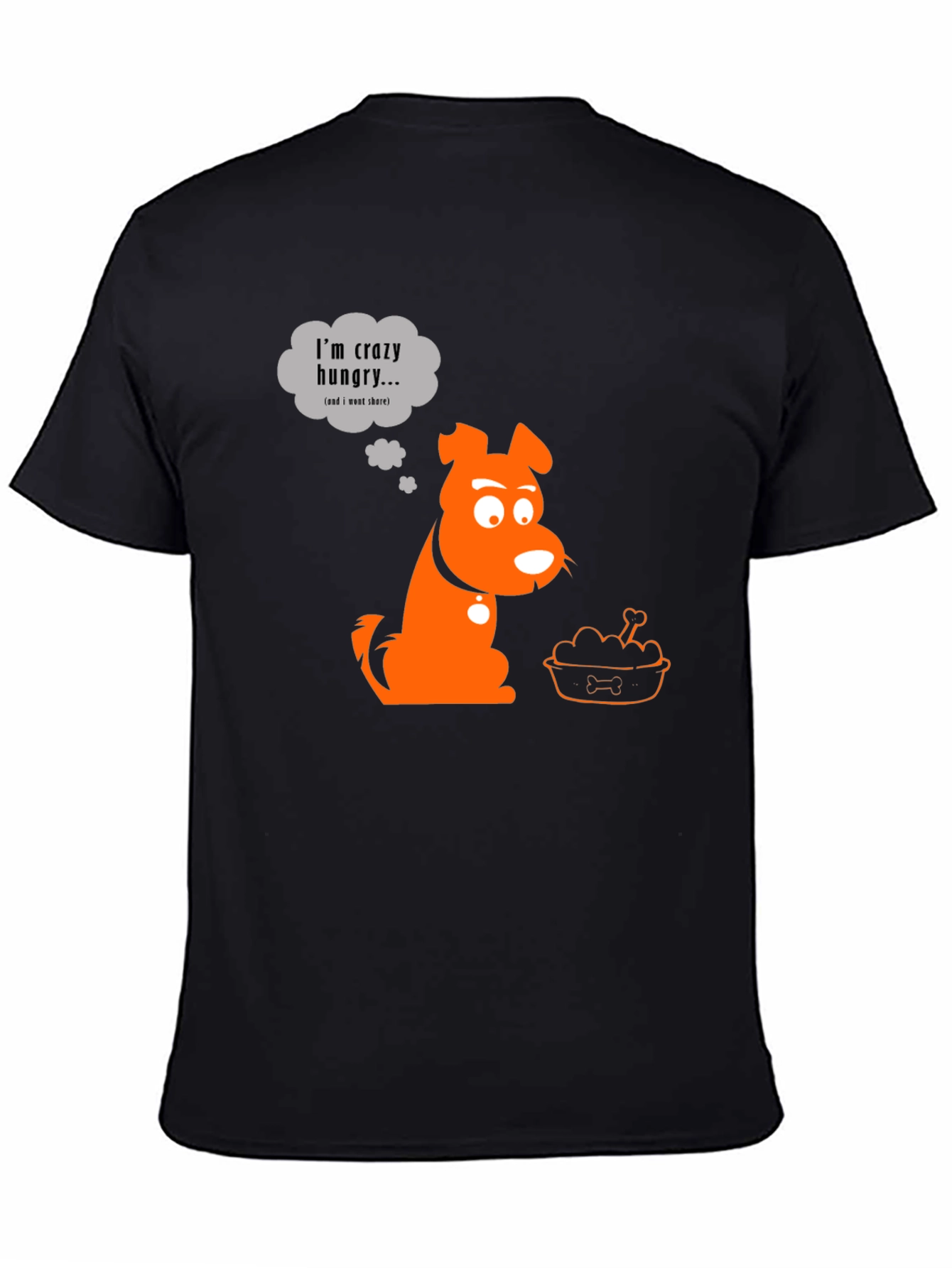 Crazy Hungry Dog Graphic T-Shirt