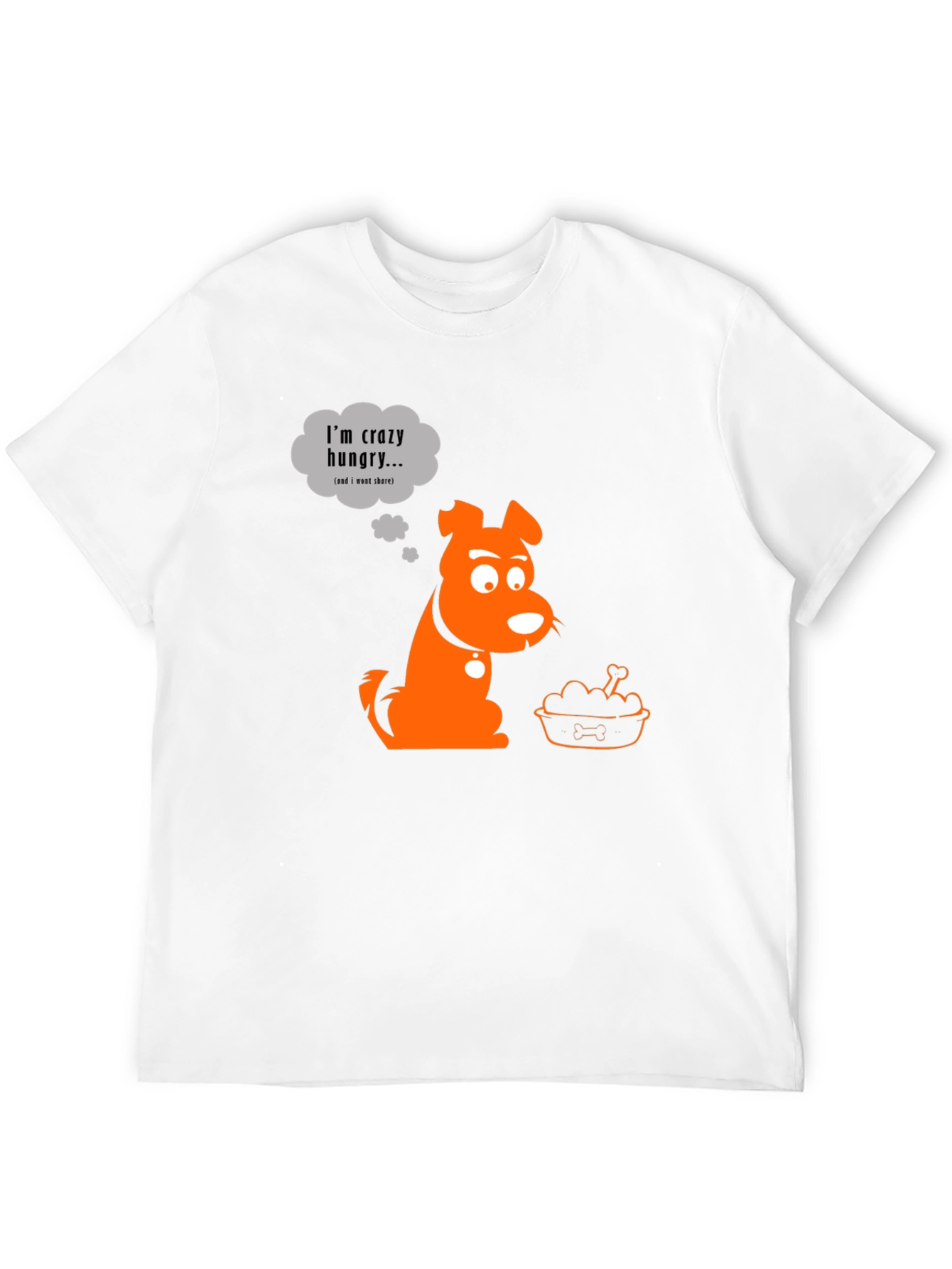 Crazy Hungry Dog Graphic T-Shirt
