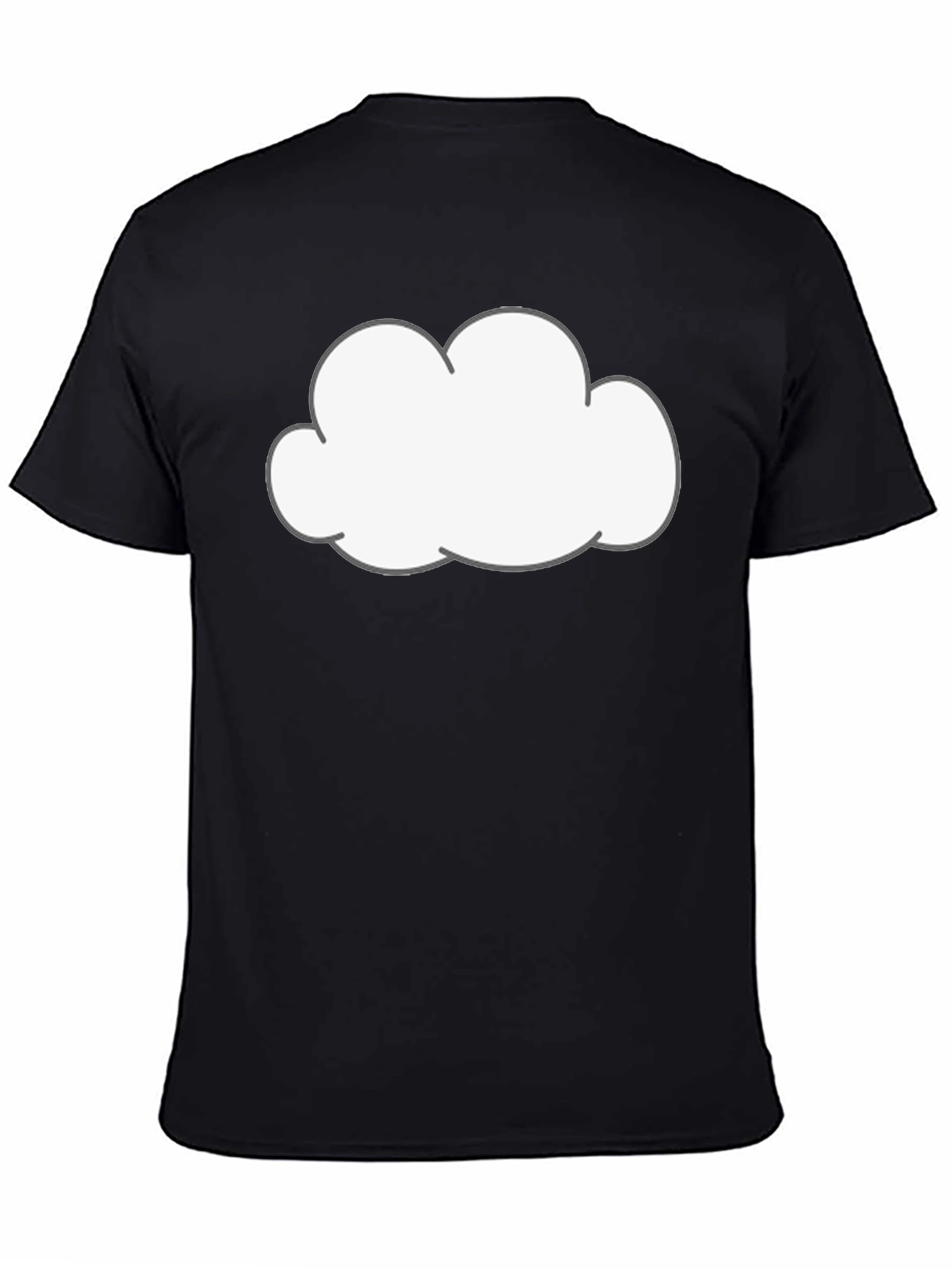 Cloud Graphic Black T-Shirt