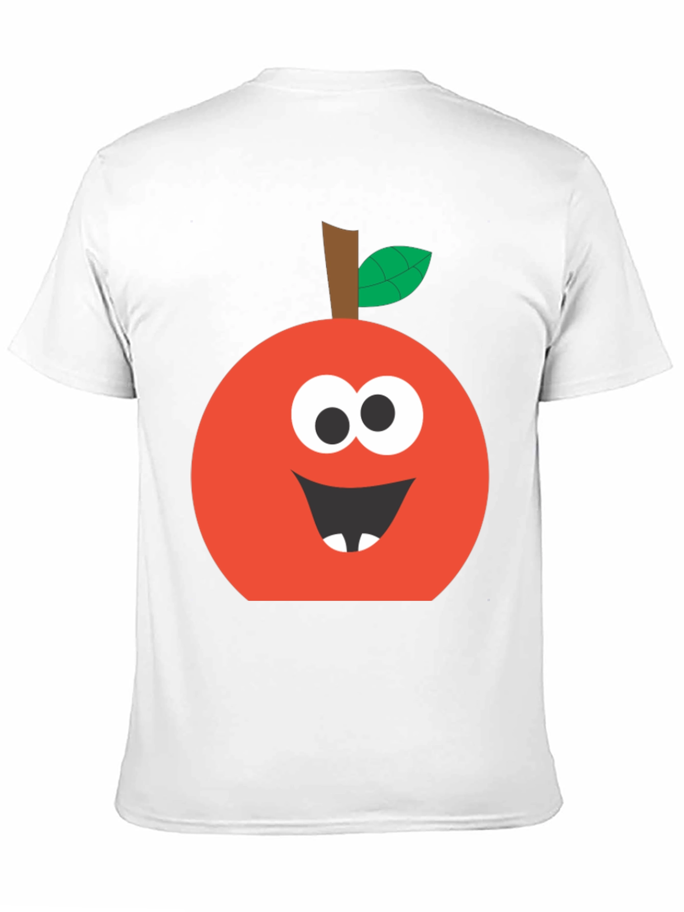 Funny Apple Face T-Shirt - Cute Cartoon Graphic Tee