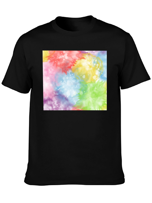 Tie-Dye Burst T-Shirt - Colorful Abstract Design