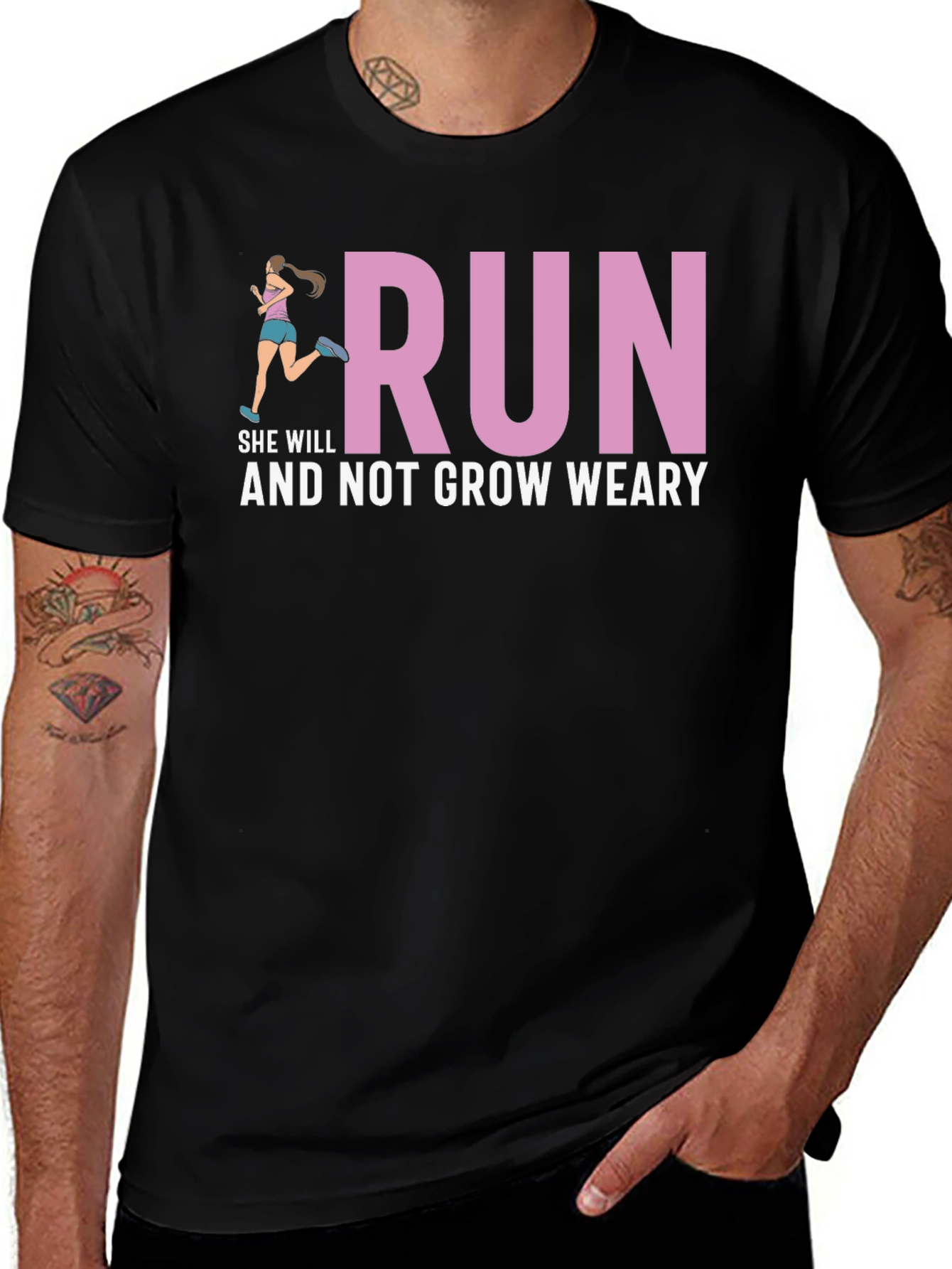 Run and Not Grow Weary T-Shirt