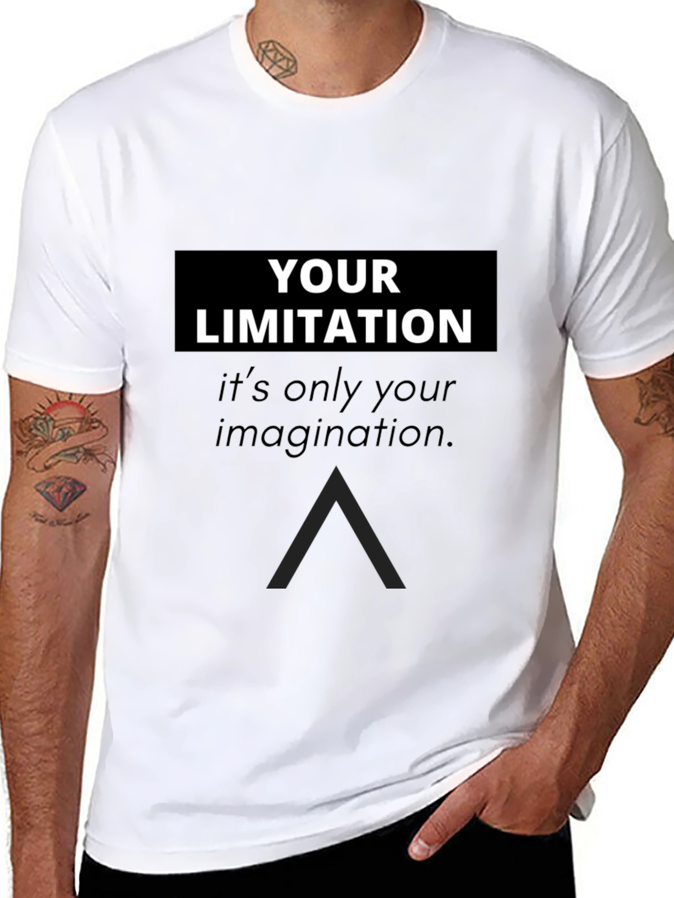 Inspirational Graphic Tee: Your Limitation T-Shirt
