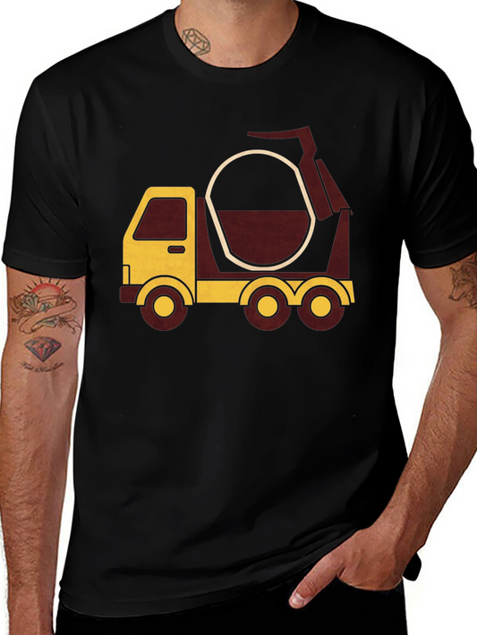 Cement Mixer Truck Graphic T-Shirt