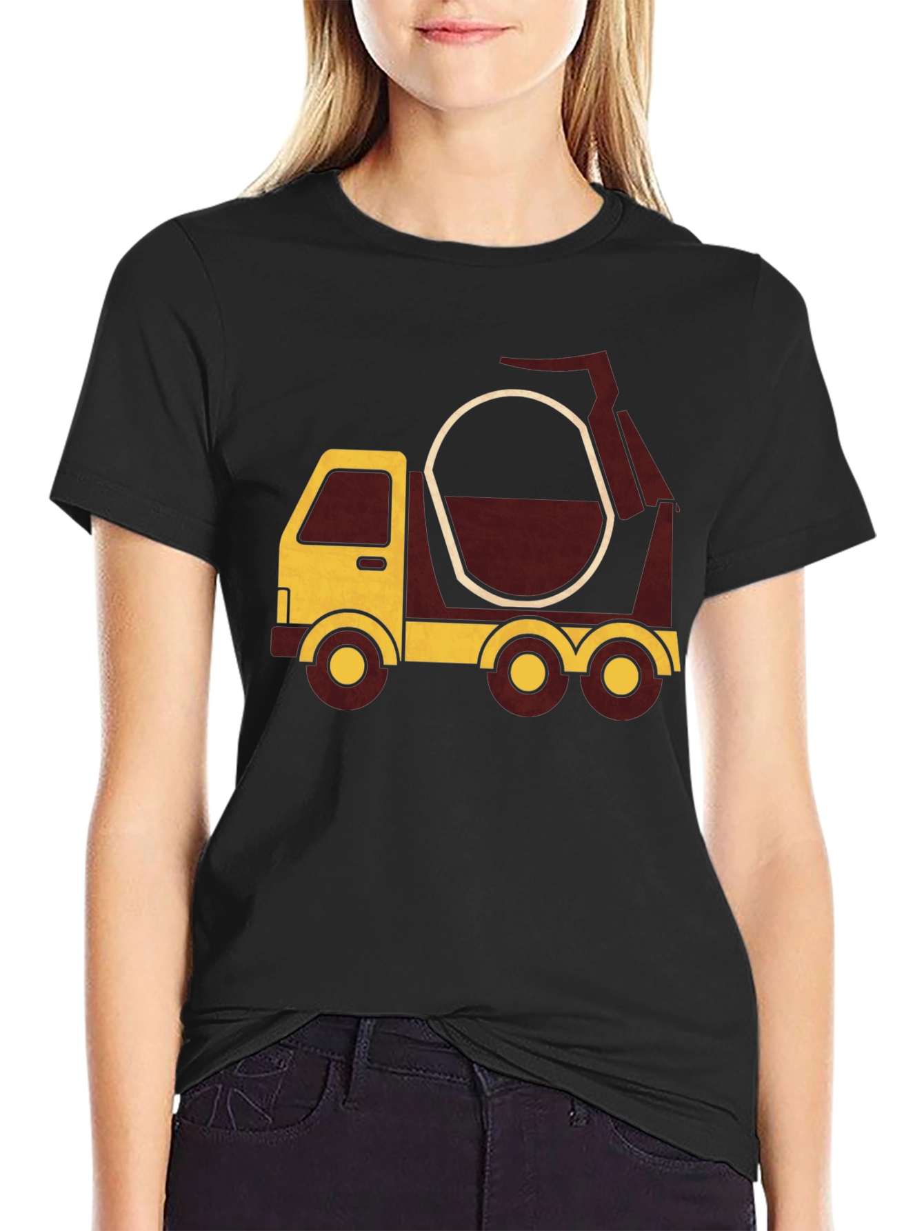 Cement Mixer Truck Graphic T-Shirt