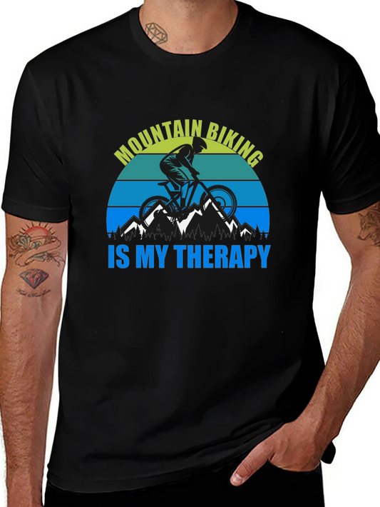 Mountain Biking Therapy Graphic Tee