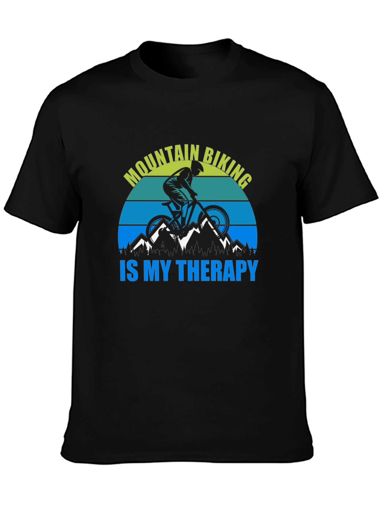 Mountain Biking Therapy Graphic Tee