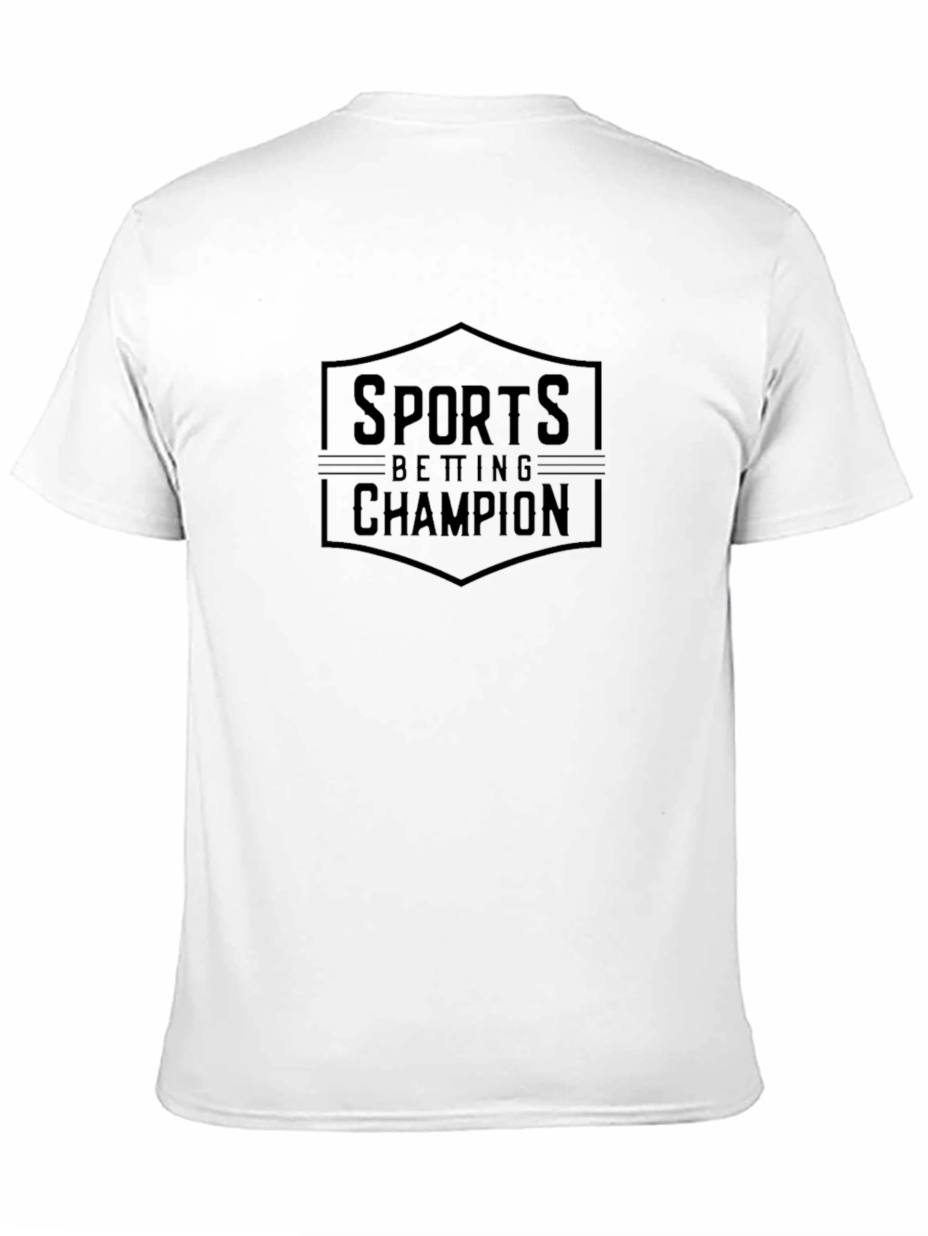 Sports Betting Champion Graphic Tee - Black