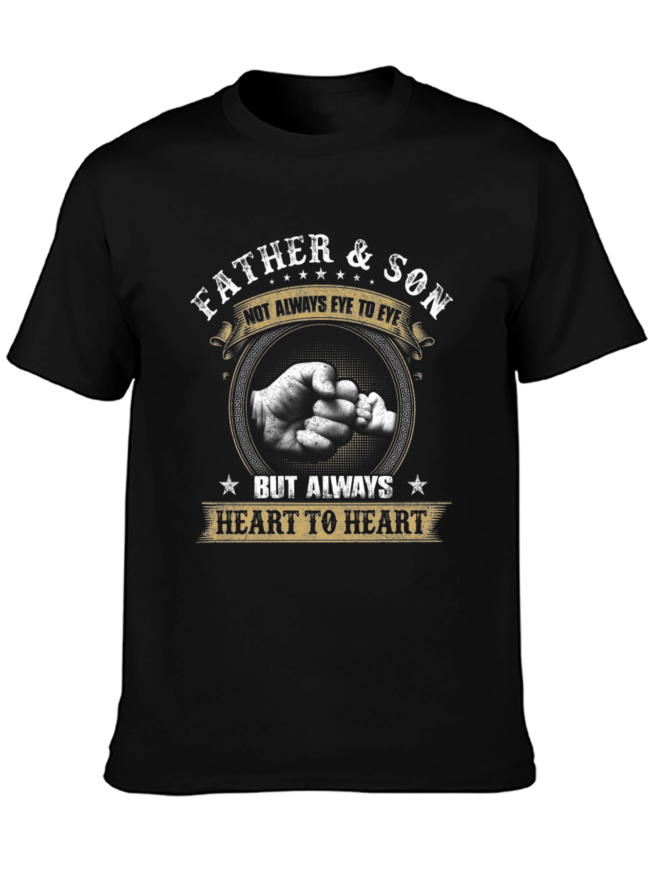 Father & Son Heart to Heart Graphic Tee