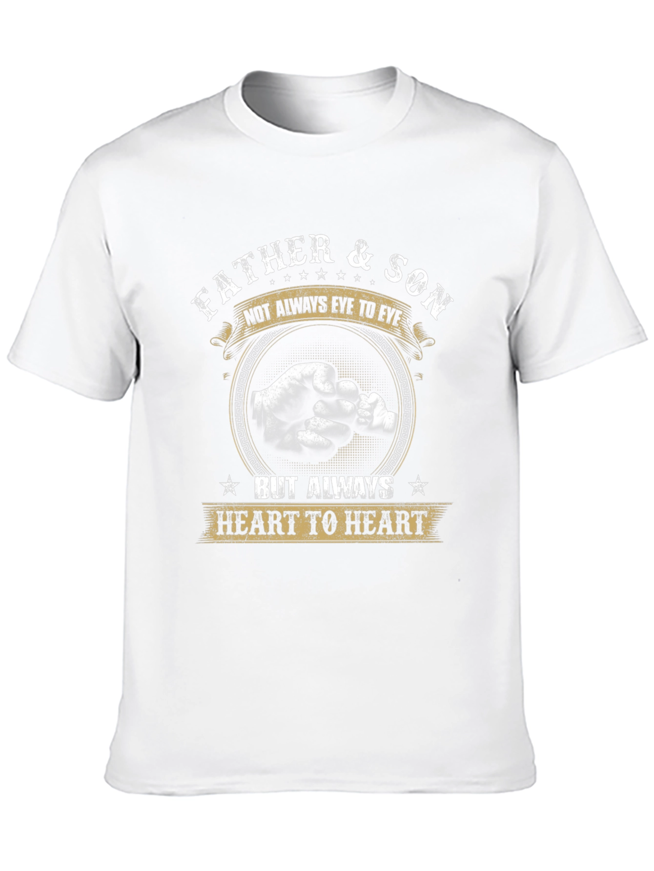 Father & Son Heart to Heart Graphic Tee