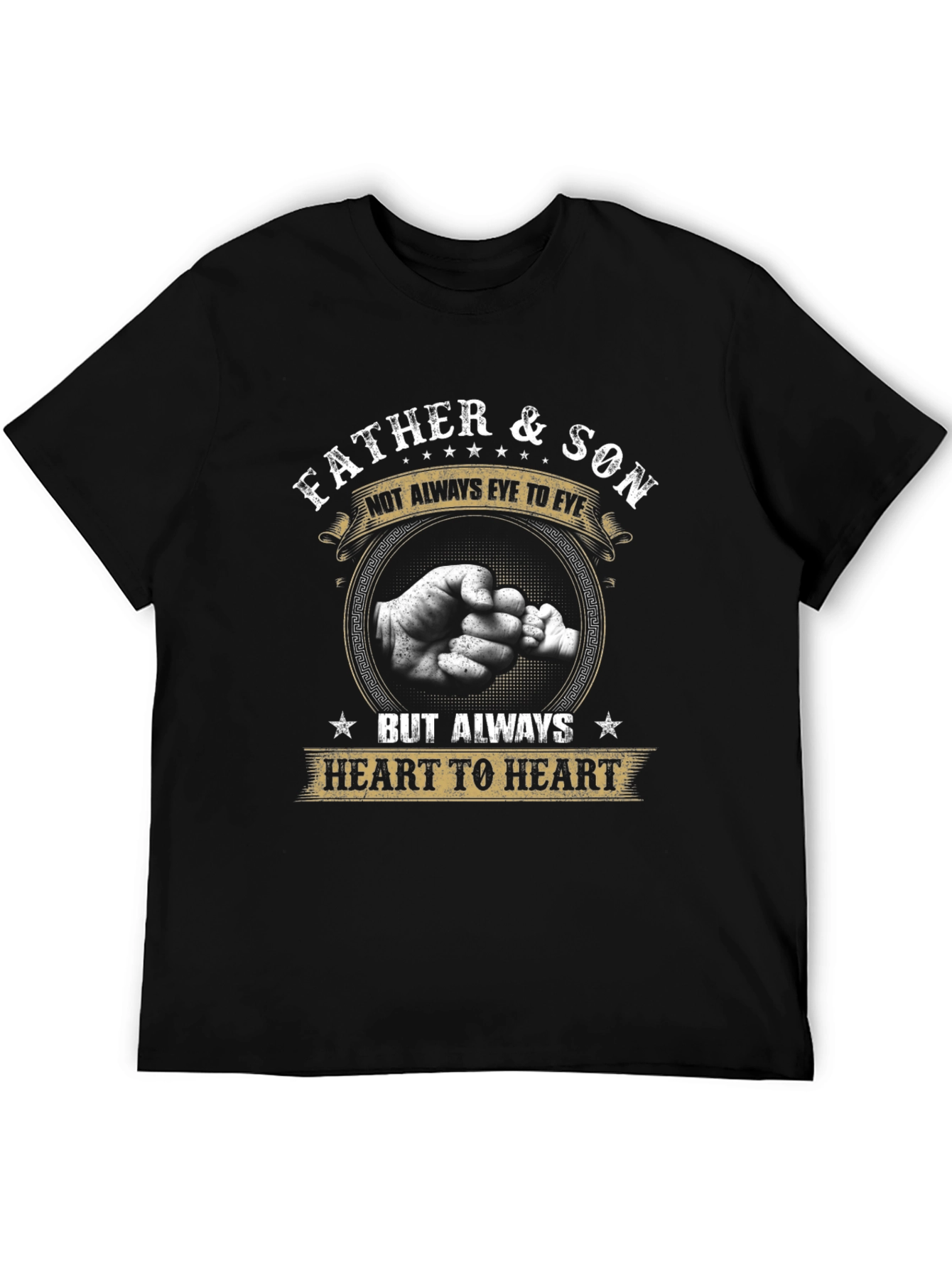 Father & Son Heart to Heart Graphic Tee