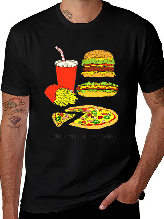 Fast Food Graphic Tee - Keep You Running