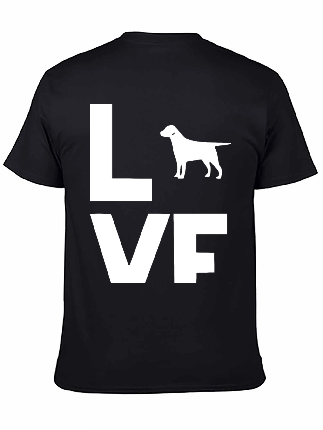 Love Dog T-Shirt - Black Graphic Tee