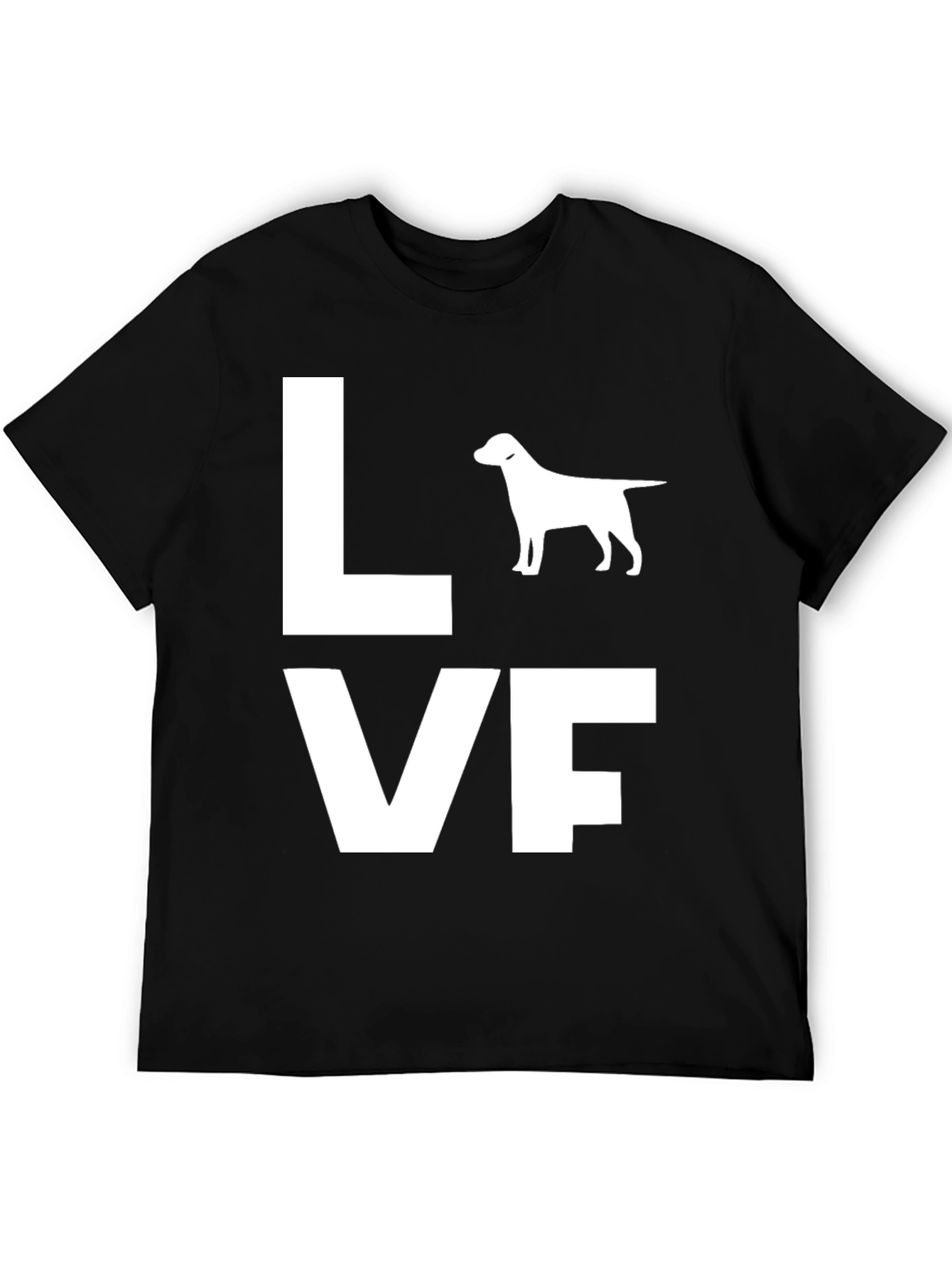 Love Dog T-Shirt - Black Graphic Tee