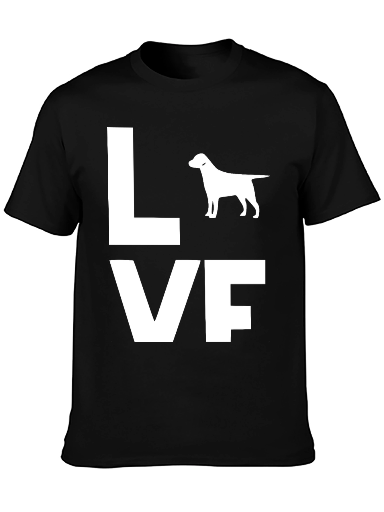 Love Dog T-Shirt - Black Graphic Tee