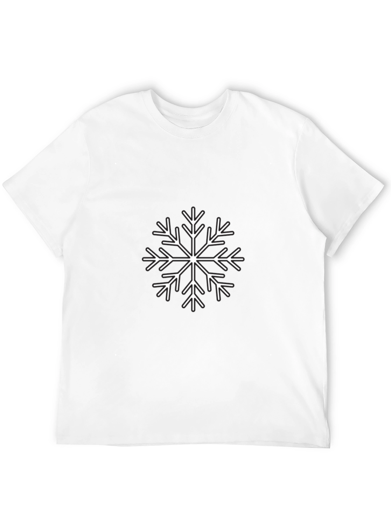 Snowflake Graphic Tee - Black