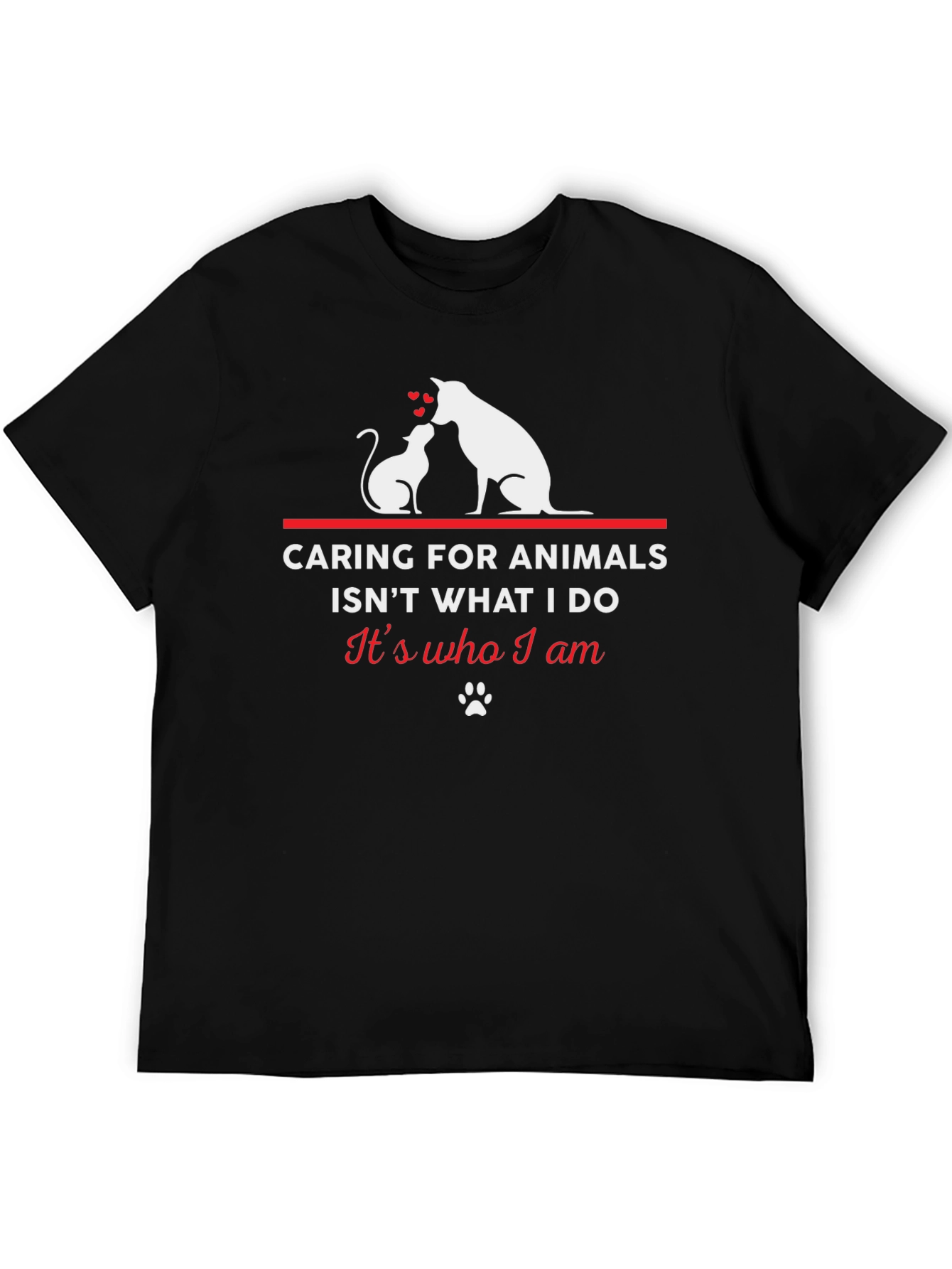 Animal Lover T-Shirt - Caring for Animals Design