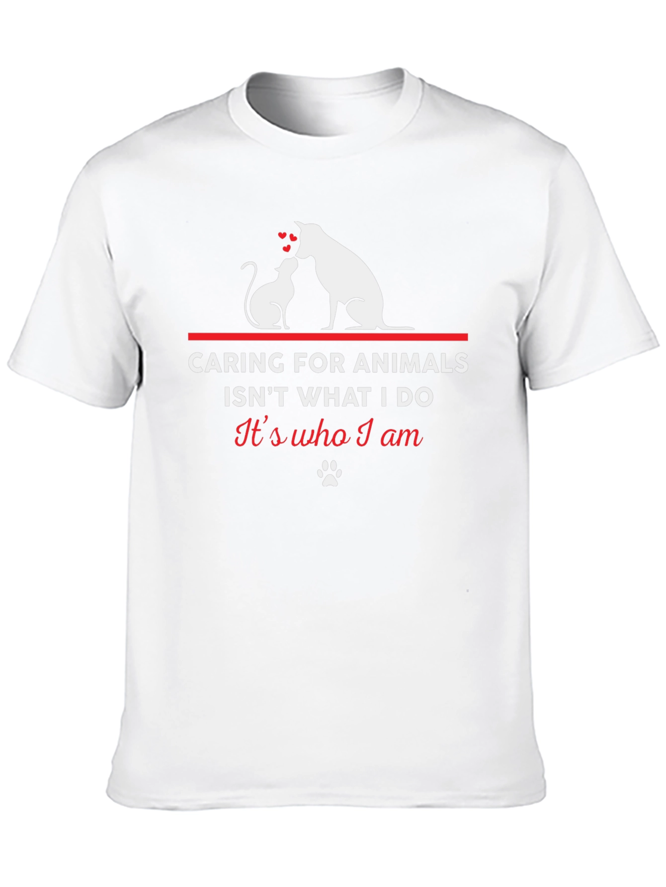 Animal Lover T-Shirt - Caring for Animals Design