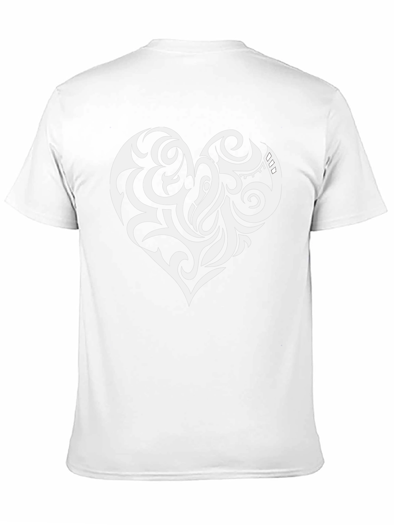 Tribal Heart Graphic Black T-Shirt