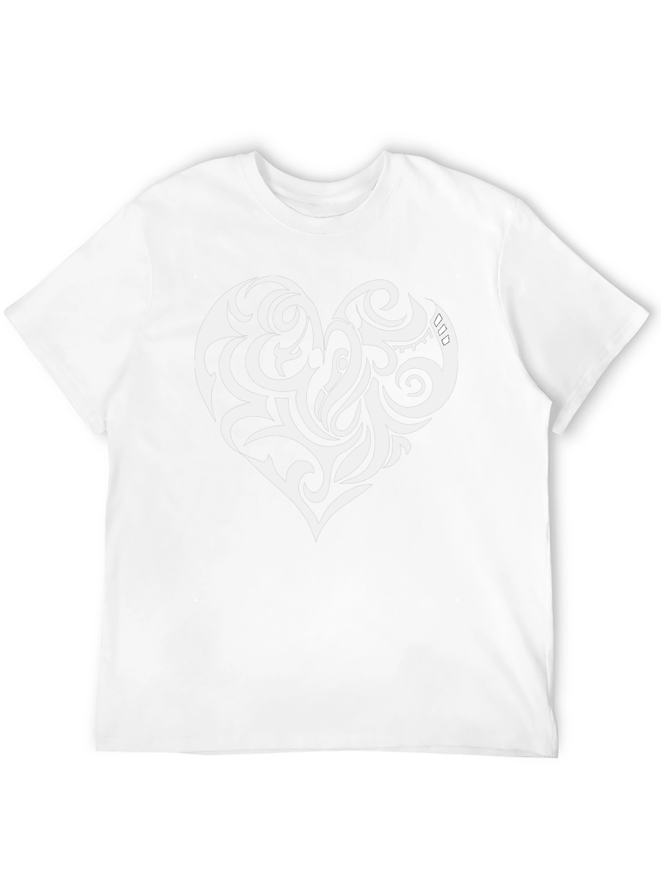 Tribal Heart Graphic Black T-Shirt