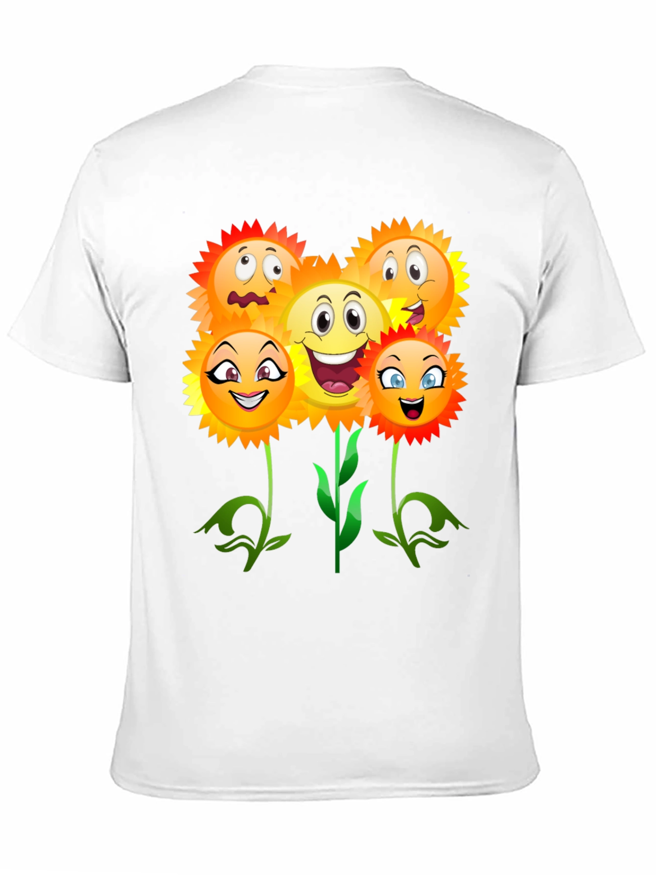 Funny Sunflower Emoji Graphic Tee