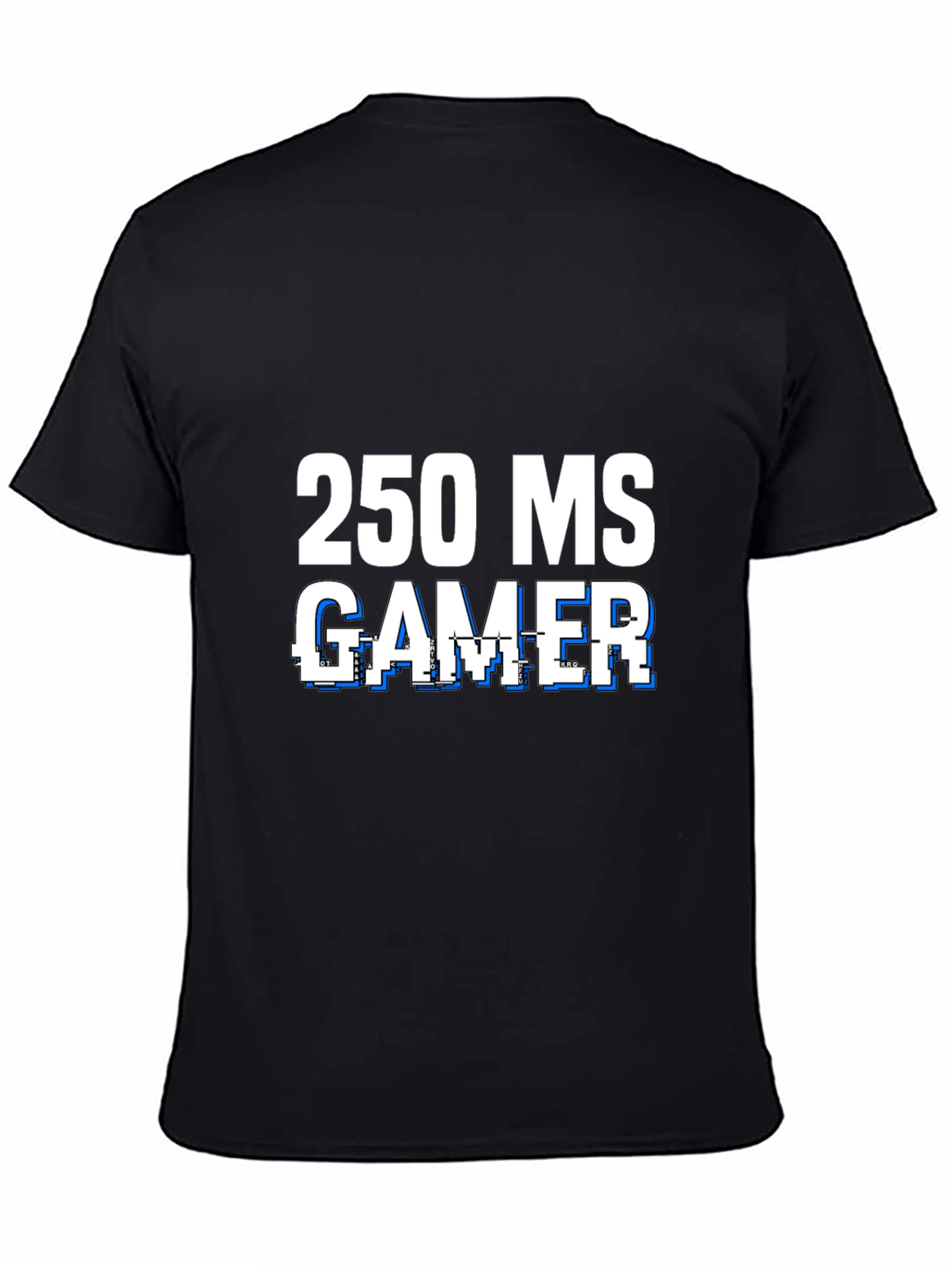 250 MS Gamer Black T-Shirt - Funny Gaming Tee