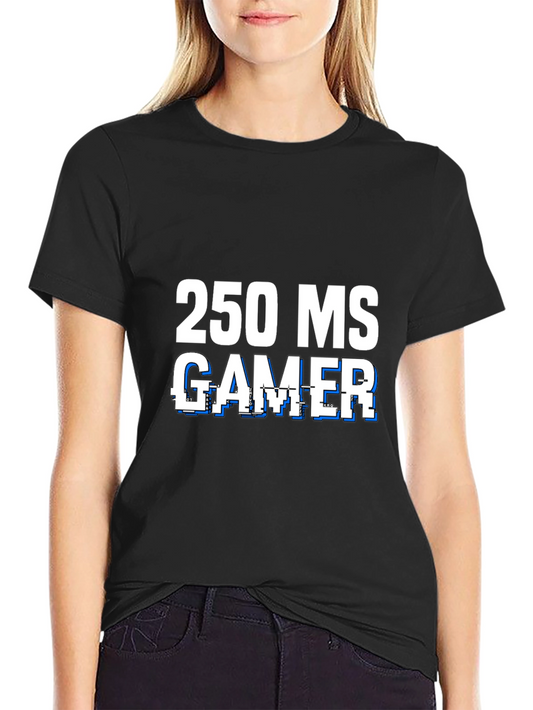 250 MS Gamer Black T-Shirt - Funny Gaming Tee
