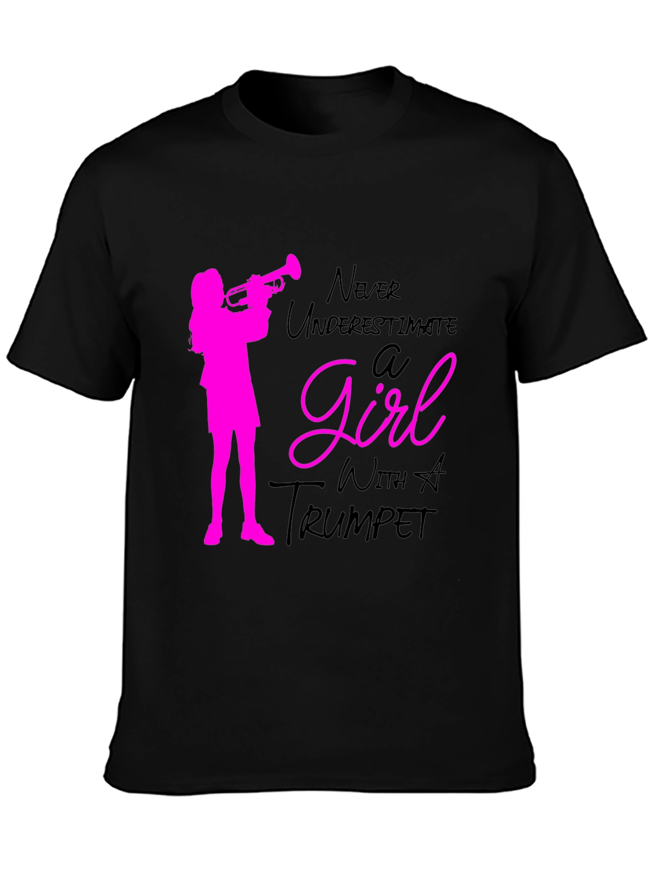 Trumpet Girl T-Shirt - Musician Tee