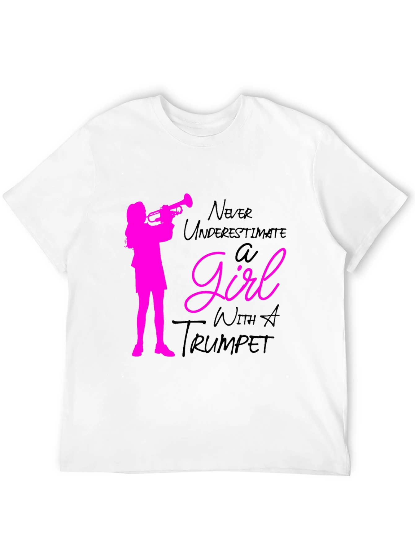 Trumpet Girl T-Shirt - Musician Tee