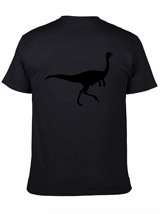 Dinosaur Silhouette Graphic T-Shirt - Classic Black Tee