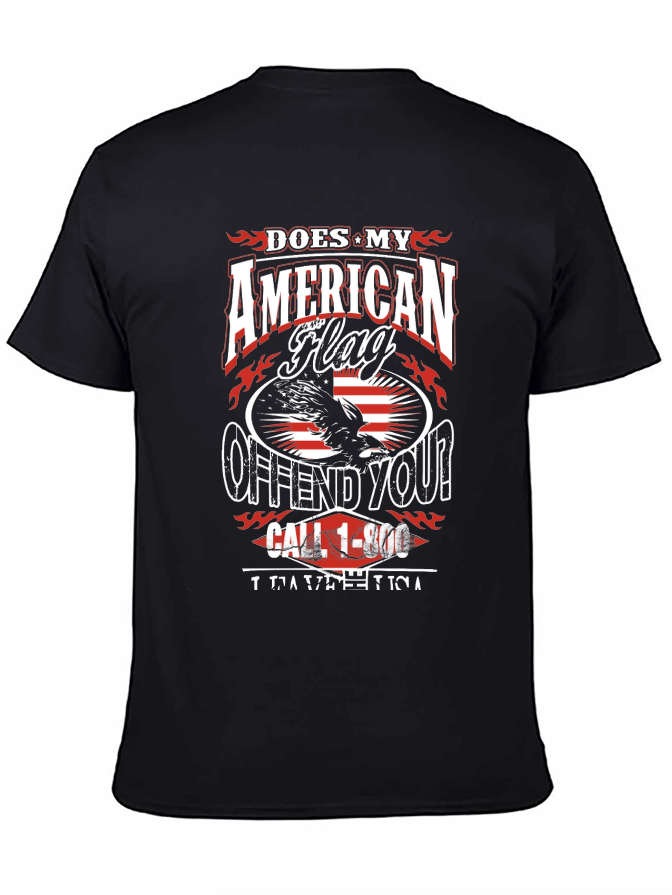 Patriotic Offend You? American Flag Graphic Tee