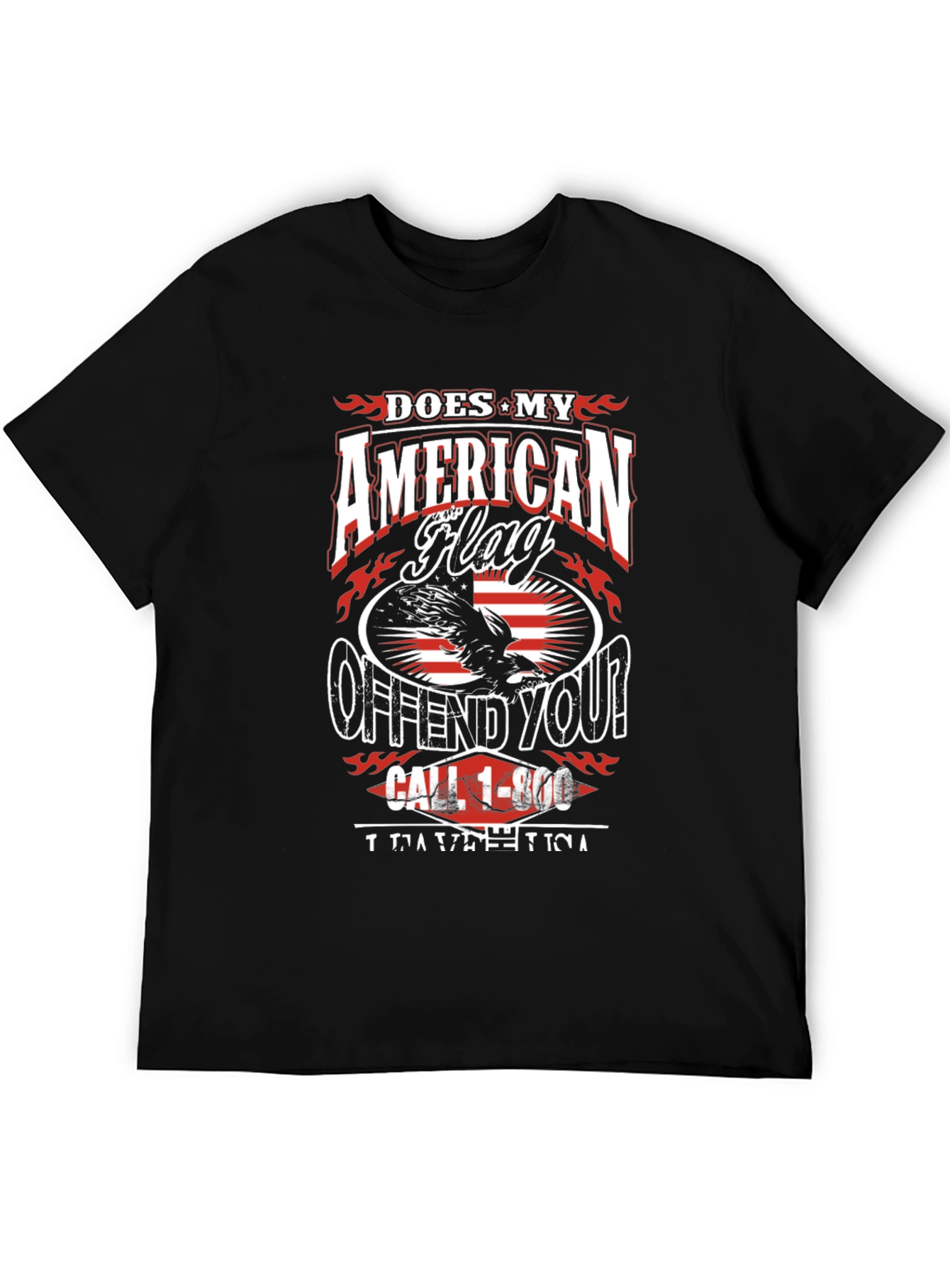 Patriotic Offend You? American Flag Graphic Tee