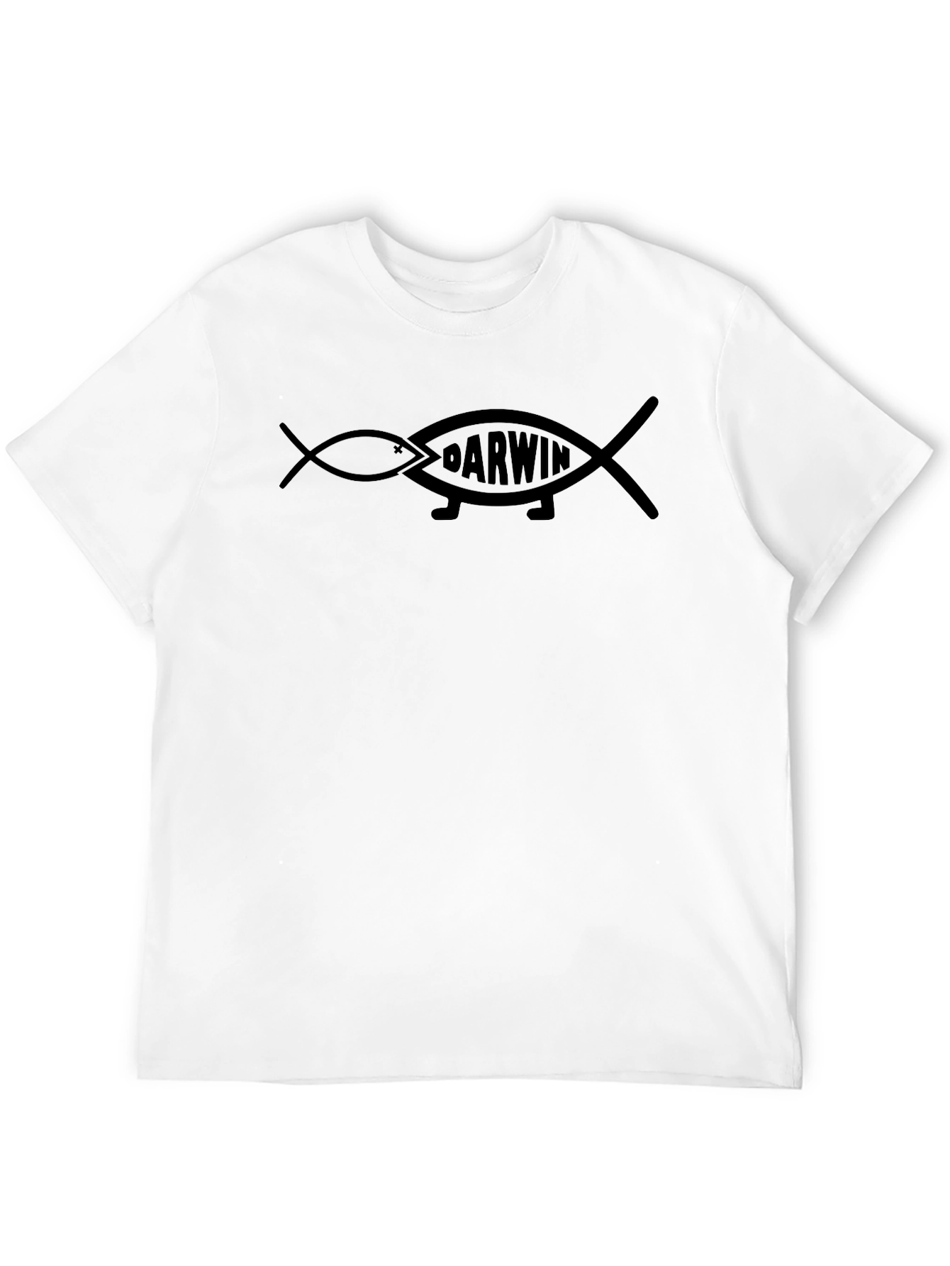 Darwin Fish Evolution T-Shirt - Black