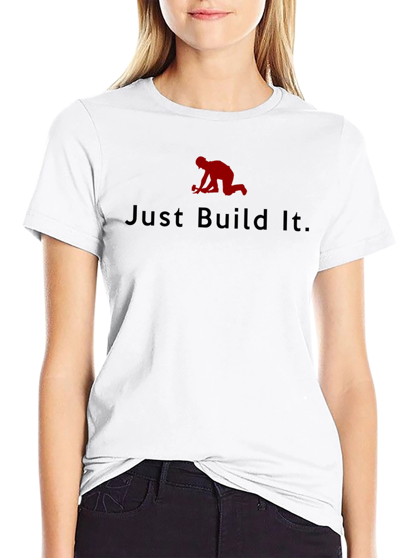 Just Build It Black T-Shirt