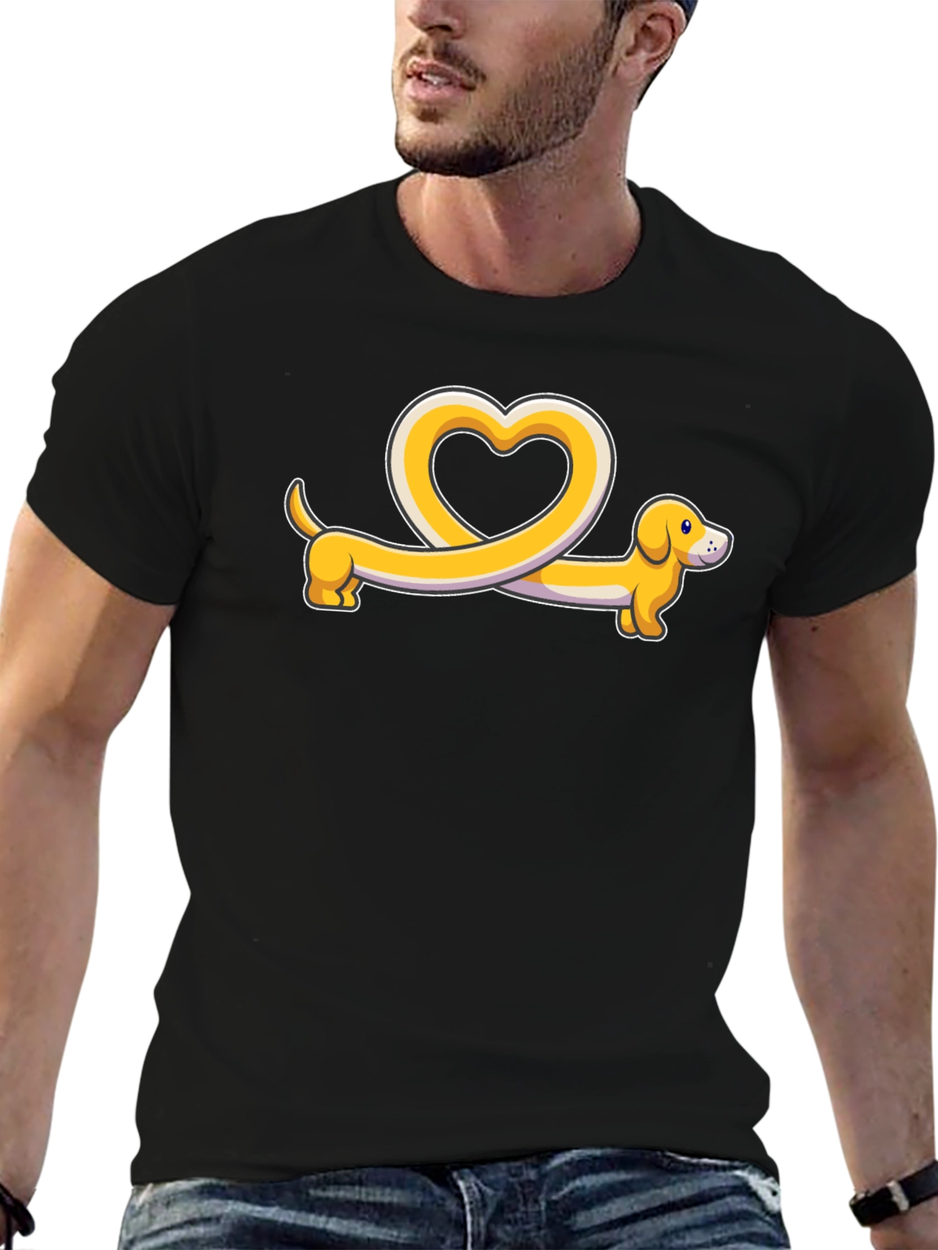 Dachshund Heart T-Shirt - Cute Dog Lover Tee