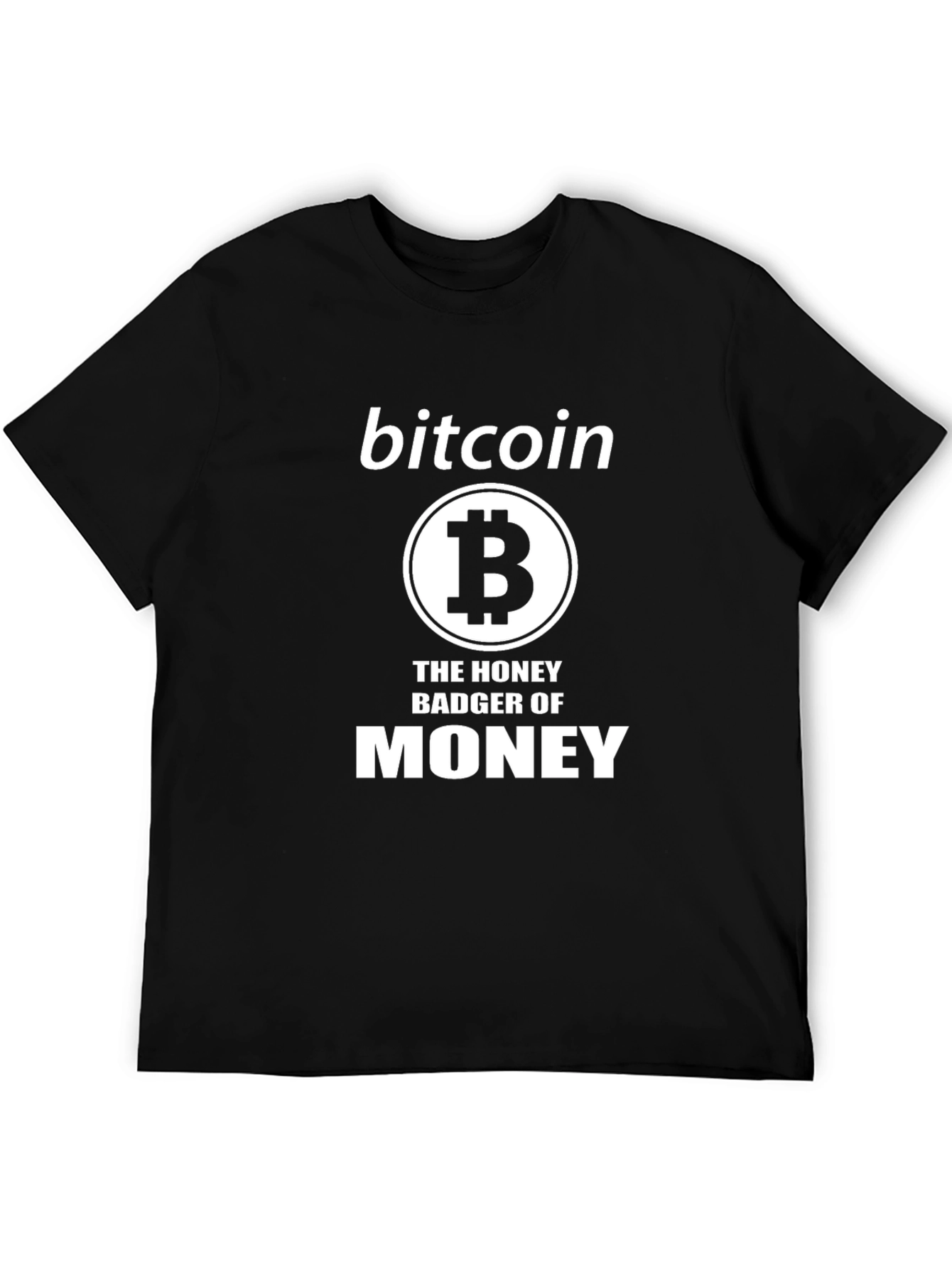 Bitcoin Honey Badger of Money Black T-Shirt