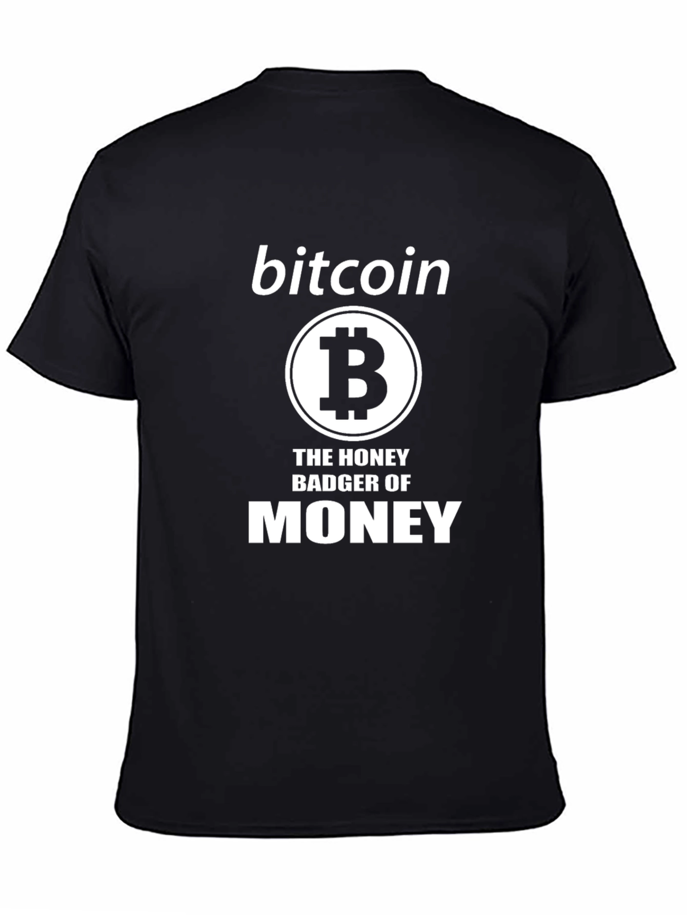 Bitcoin Honey Badger of Money Black T-Shirt
