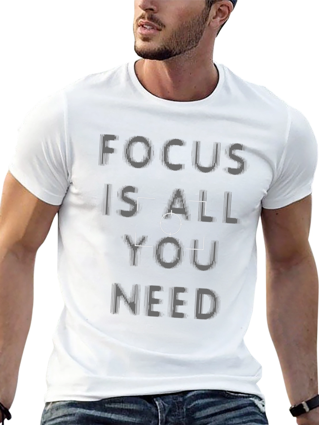 Focus Is All You Need Black T-Shirt