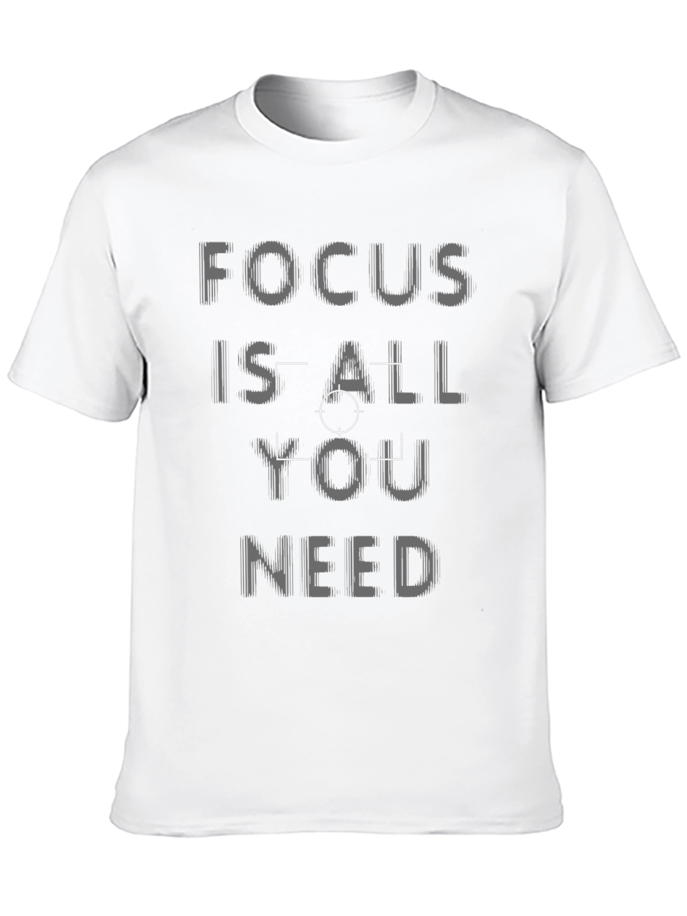 Focus Is All You Need Black T-Shirt